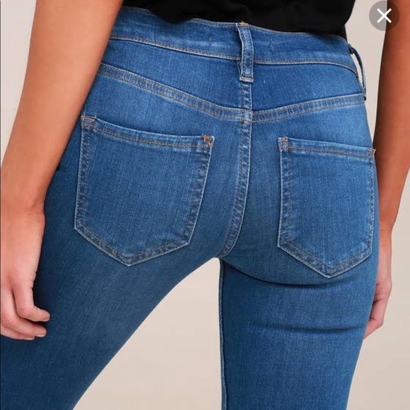 NWOT Free People Distressed Skinny Ankle Jean - Picture 5 of 10